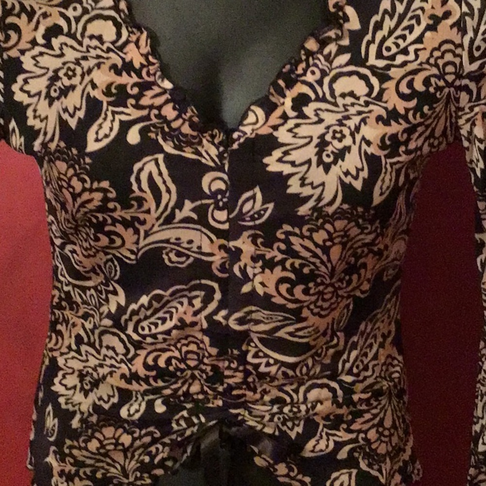 INC INTERNATIONAL CONCEPTS BOHO TOP SIZE M - Picture 2 of 4